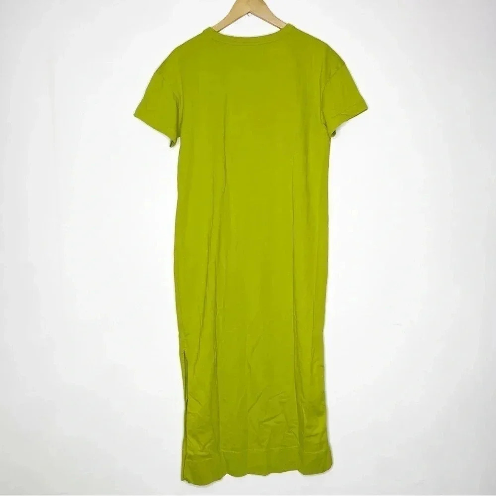 Everlane Olive Green Midi T-Shirt Dress - Picture 2 of 6